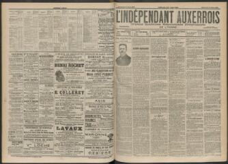 3 vues - L\'Indépendant auxerrois : organe quotidien républicain progressiste de l\'Yonne, n° 60, mercredi 13 mars 1901 (ouvre la visionneuse)