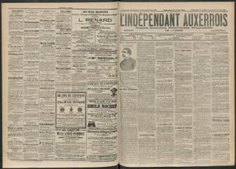 3 vues - L\'Indépendant auxerrois : organe quotidien républicain progressiste de l\'Yonne, n° 122, dimanche 26 mai, lundi 27 mai et mardi 28 mai 1901 (ouvre la visionneuse)
