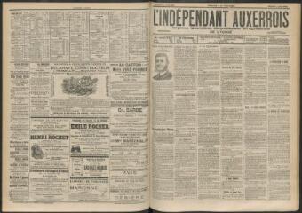 3 vues - L\'Indépendant auxerrois : organe quotidien républicain progressiste de l\'Yonne, n° 126, samedi 1 juin 1901 (ouvre la visionneuse)