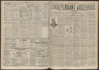 3 vues - L\'Indépendant auxerrois : organe quotidien républicain progressiste de l\'Yonne, n° 128, mardi 4 juin 1901 (ouvre la visionneuse)