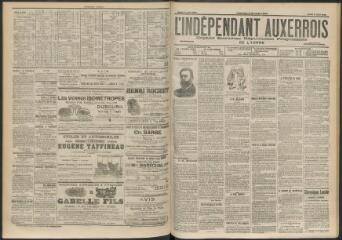 3 vues - L\'Indépendant auxerrois : organe quotidien républicain progressiste de l\'Yonne, n° 130, jeudi 6 juin 1901 (ouvre la visionneuse)