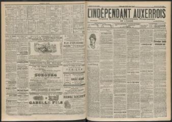 3 vues - L\'Indépendant auxerrois : organe quotidien républicain progressiste de l\'Yonne, n° 142, jeudi 20 juin 1901 (ouvre la visionneuse)