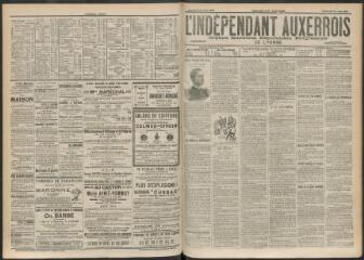 3 vues - L\'Indépendant auxerrois : organe quotidien républicain progressiste de l\'Yonne, n° 143, vendredi 21 juin 1901 (ouvre la visionneuse)
