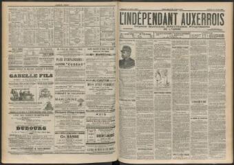 3 vues - L\'Indépendant auxerrois : organe quotidien républicain progressiste de l\'Yonne, n° 162, samedi 13 juillet 1901 (ouvre la visionneuse)