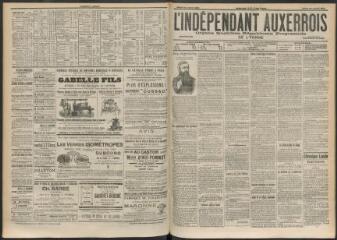 3 vues - L\'Indépendant auxerrois : organe quotidien républicain progressiste de l\'Yonne, n° 171, jeudi 25 juillet 1901 (ouvre la visionneuse)