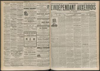 3 vues - L\'Indépendant auxerrois : organe quotidien républicain progressiste de l\'Yonne, n° 185, dimanche 11 août et lundi 12 août 1901 (ouvre la visionneuse)