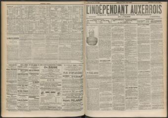 3 vues - L\'Indépendant auxerrois : organe quotidien républicain progressiste de l\'Yonne, n° 192, mercredi 21 août 1901 (ouvre la visionneuse)