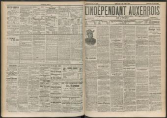 3 vues - L\'Indépendant auxerrois : organe quotidien républicain progressiste de l\'Yonne, n° 194, vendredi 23 août 1901 (ouvre la visionneuse)