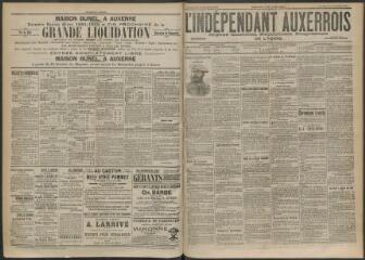 3 vues - L\'Indépendant auxerrois : organe quotidien républicain progressiste de l\'Yonne, n° 242, vendredi 18 octobre 1901 (ouvre la visionneuse)
