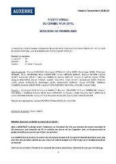 6022 Ko - Adoption du procès-verbal de la séance du 2 février 2023 (ouvre la visionneuse)